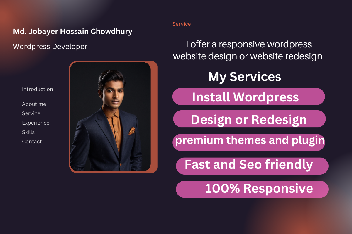Design, Redesign or Fix your WordPress website
