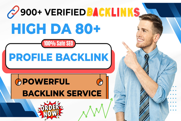 I will Build 900+ High DA Profile Backlink for SEO Se...