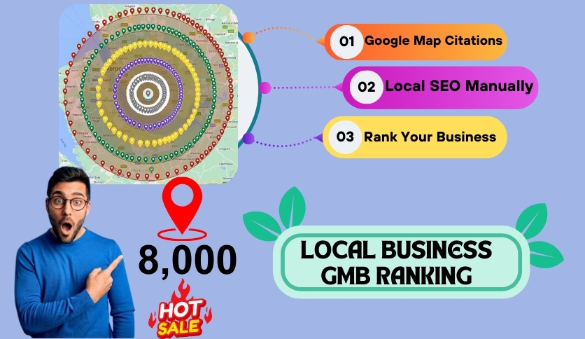 I will create 8,000 Google Map citations Seo services...