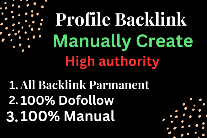 I Will Create High-Quality Profile Backlinks for SEO ...