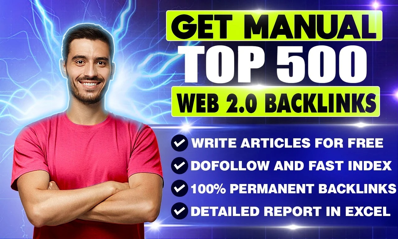 Boost Your Website Rank Using High Quality 500 Web2.0...