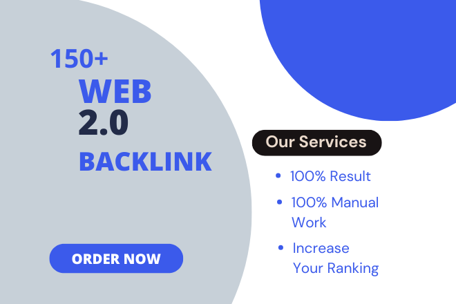 I will provide manual Web 2.0 backlinks to improve yo...