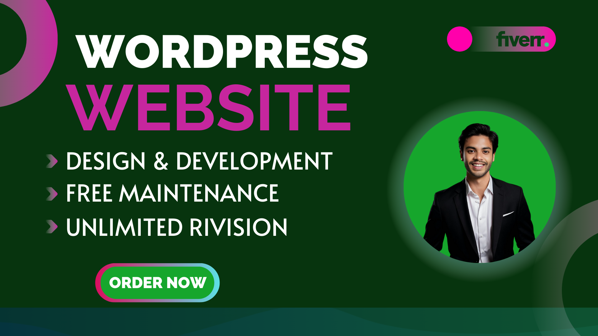 I will design and develop a professional wordpress we...