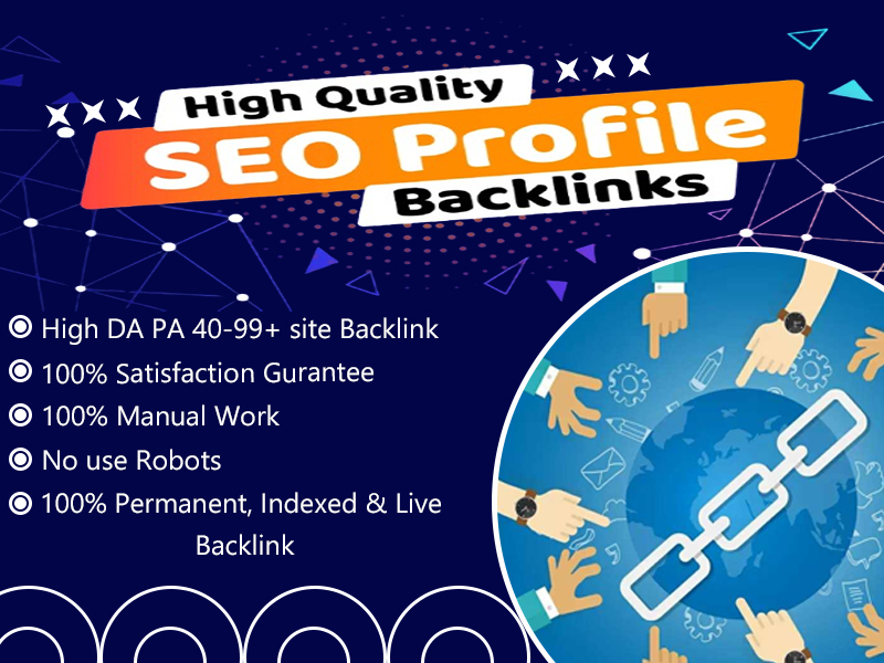 I will Create 100 high-quality profile backlinks for ...