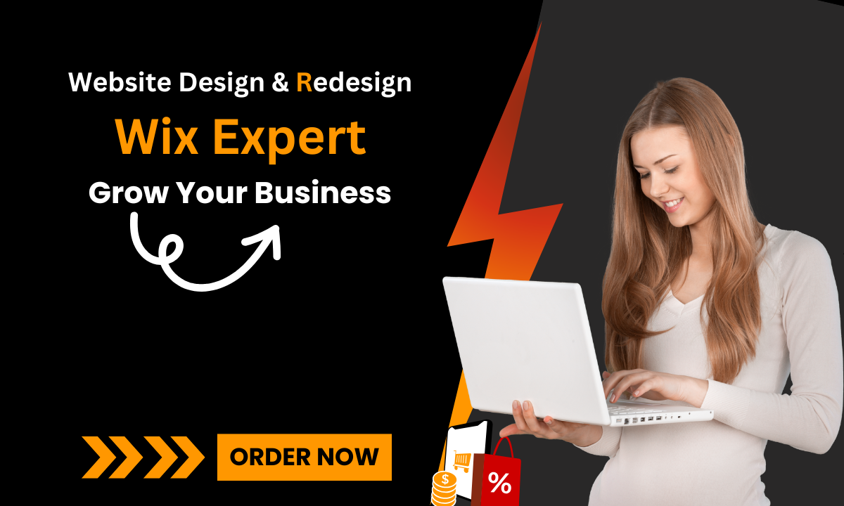 I will design, develop or redesign wix website, wix...