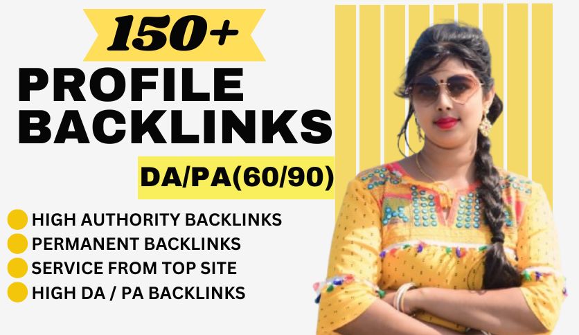 150 High-Quality Profile Backlinks for SEO & Webs...