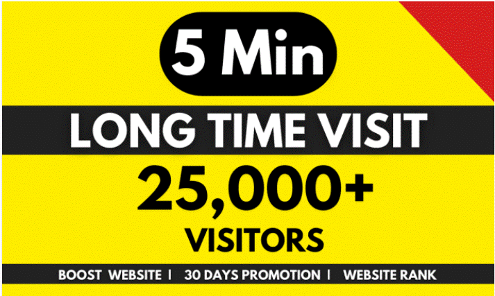I will provide 5-minute long organic traffic promotion with 100% safety