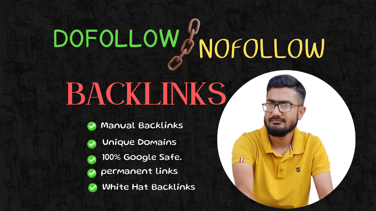 I will build SEO Power of 50 DOFollow and NoFollow Ba...