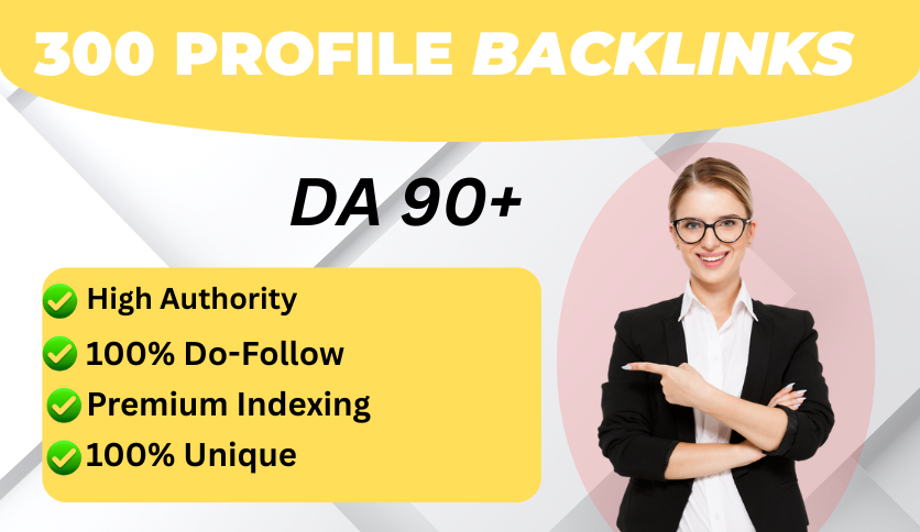 I will create 100 high-quality profile backlinks to b...