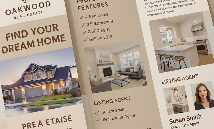 I will design your real estate brochure to attract cu...