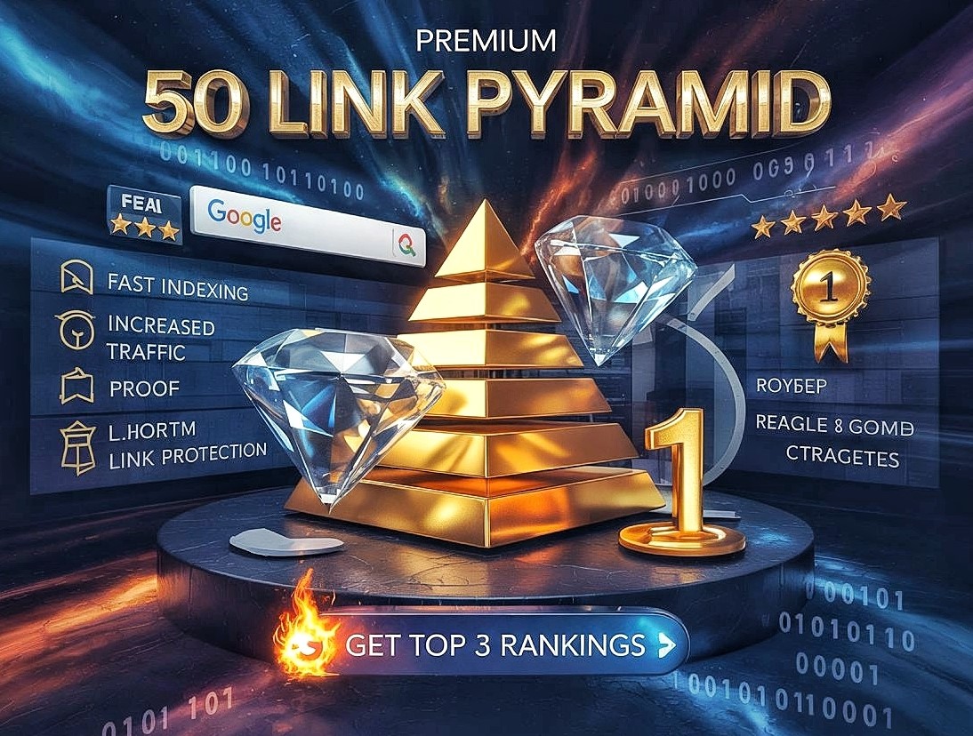 50 Link Pyramid Tiered SEO Backlinks for Ranking Your...