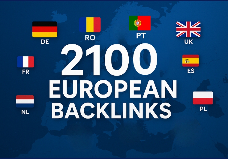 2100 European Backlinks. DE, . FR, . UK, . IT, . ES &...
