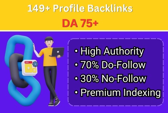 I will do organic high quality profile backlink SEO w...