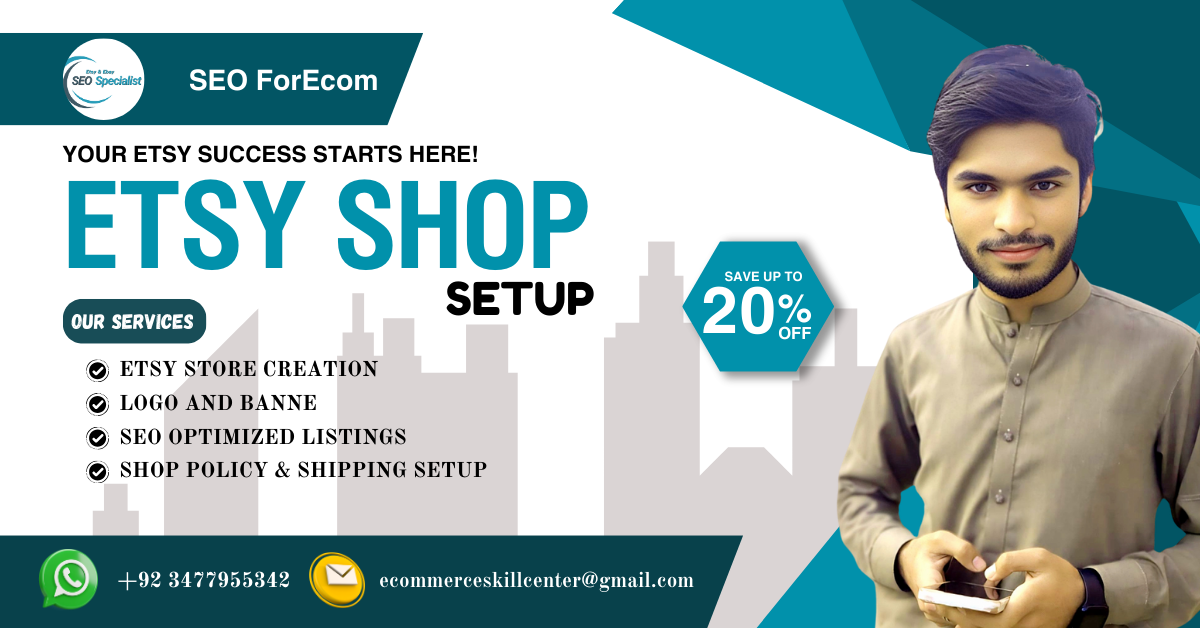 I will create a professional Etsy store Setup with SE...