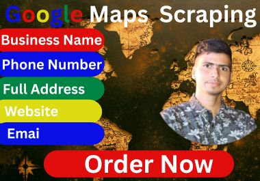 I will do Collect Business Leads Using Google Maps Da...