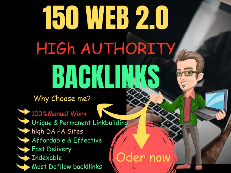 150 Web 2.0 High Authority Back links Dedicated Accou...