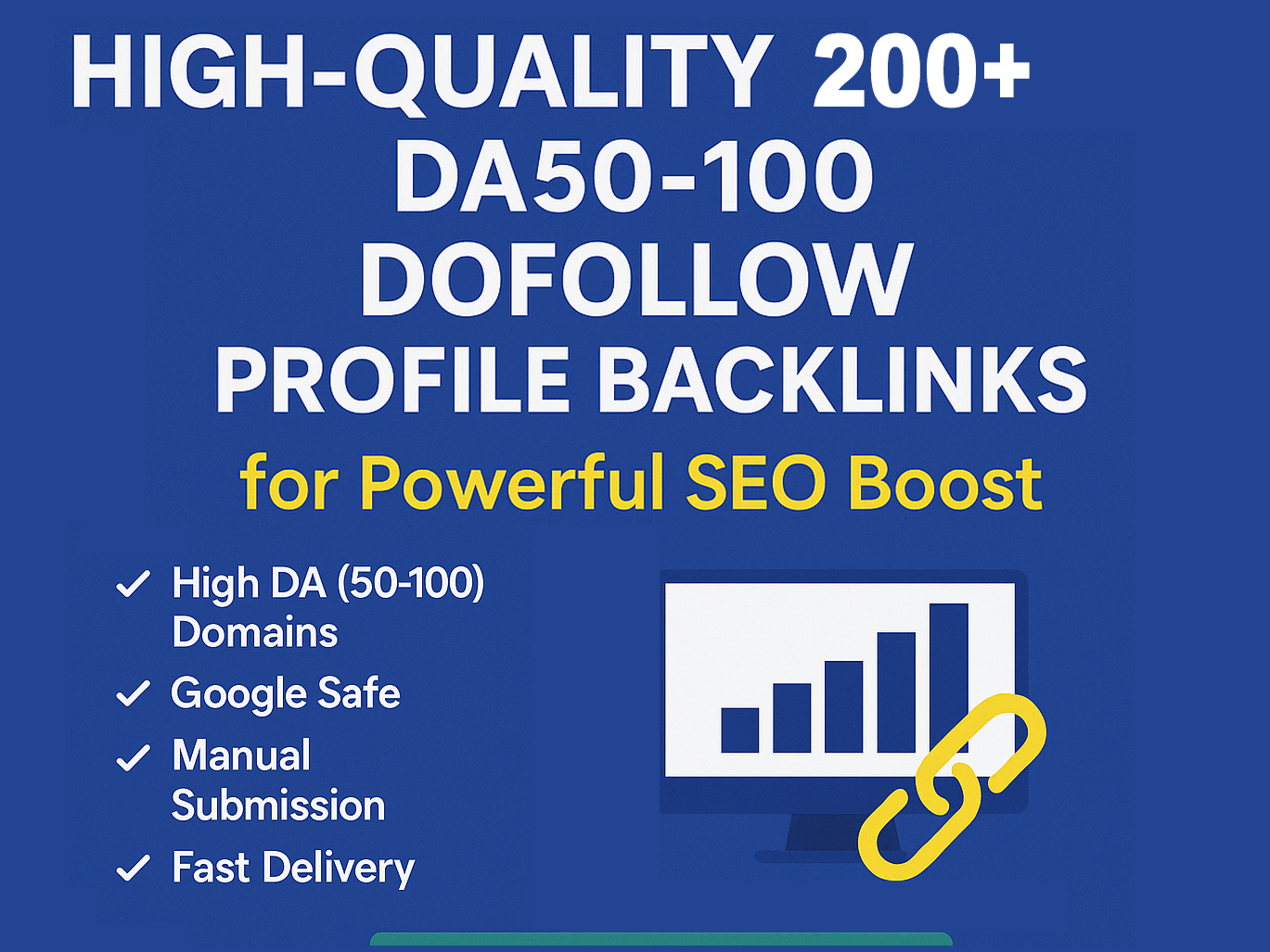 I will create 200+ High-Quality DA60-100 Dofollow Pro...
