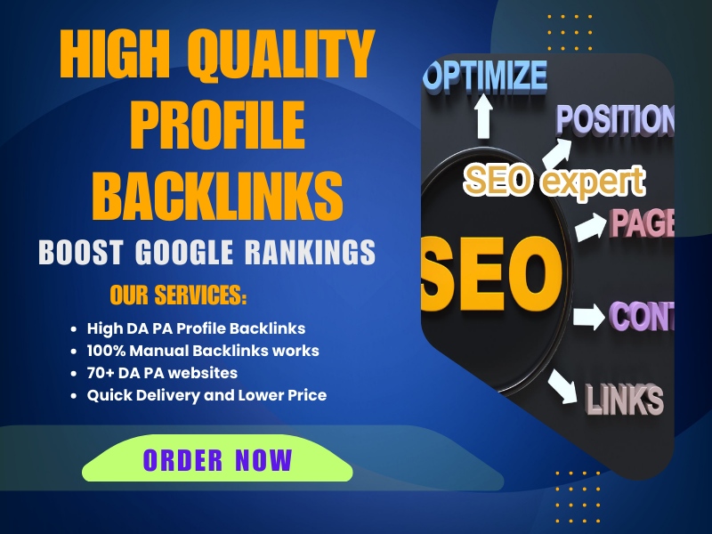 I Will Create 230 High-Quality Profile Backlinks to B...