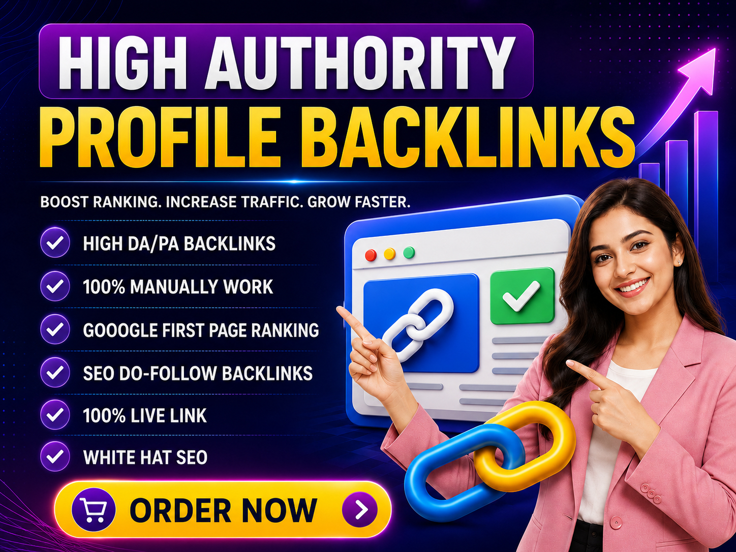 Get 100 Profile Backlinks to Boost Your DA PA And Web...