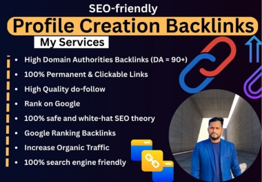 manually provide SEO-friendly profile creation backli...
