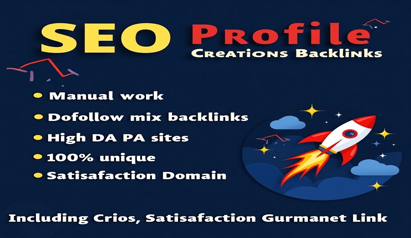 I Will Create High-Quality Profile SEO Backlinks 60 o...
