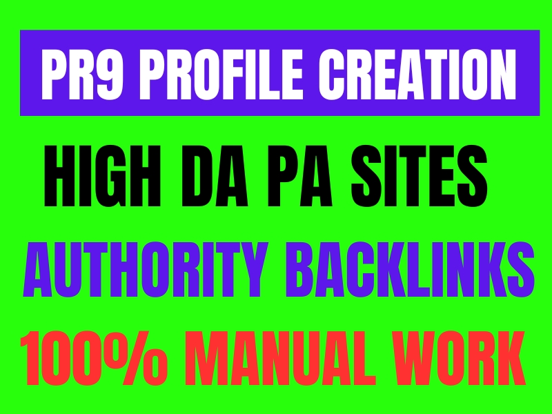 Rank Higher with 200 Manual Profile Creation Backlink...