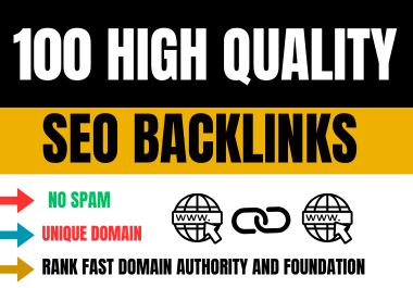 100 Premium high quality SEO backlinks From Top Websi...