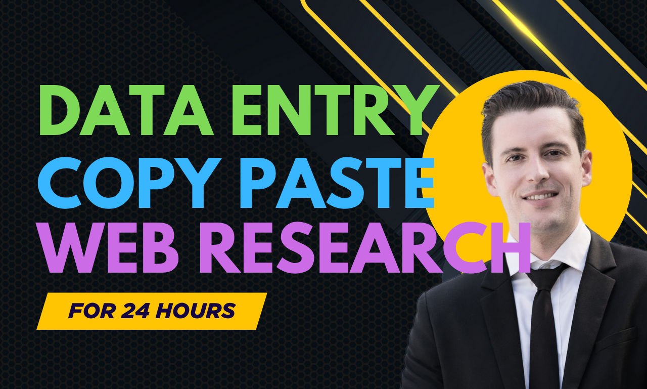 I Will Be Your Data Entry, Copy Paste, Leads and We...