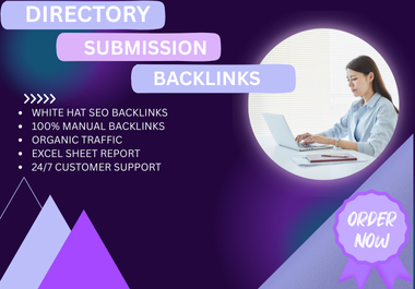 I will do 121 high authority directory submission man...