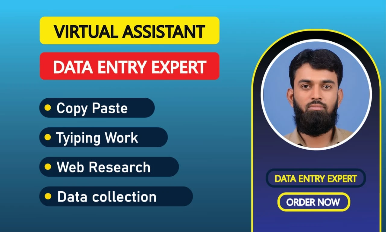 I will provide fast data entry, copy paste, and typ...