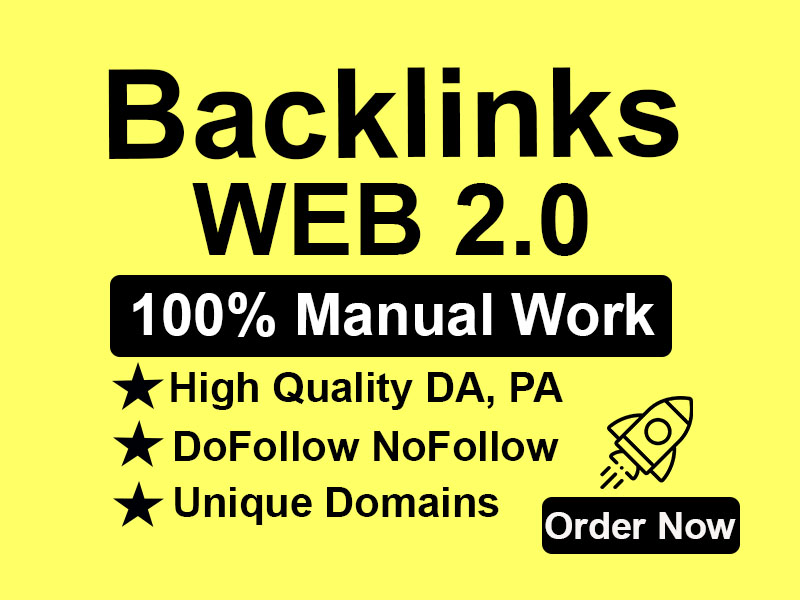 I will Create 100 High-Quality Web 2.0 Backlinks to I...