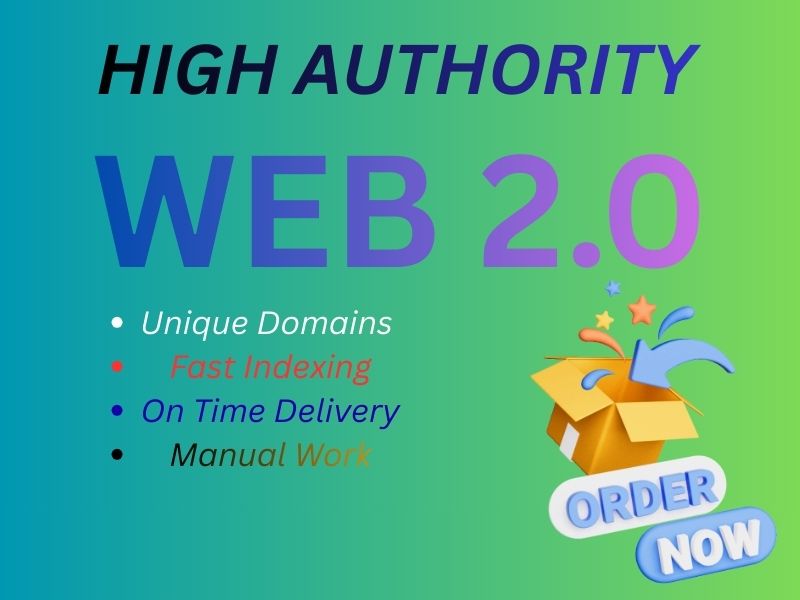 I Will Create 2000 High DA Web 2.0 Backlinks Manually...