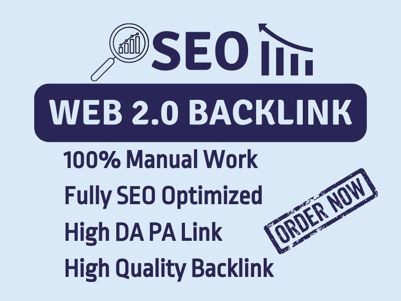 I Will Create 99+ High Authority And Unique Web 2.0 B...