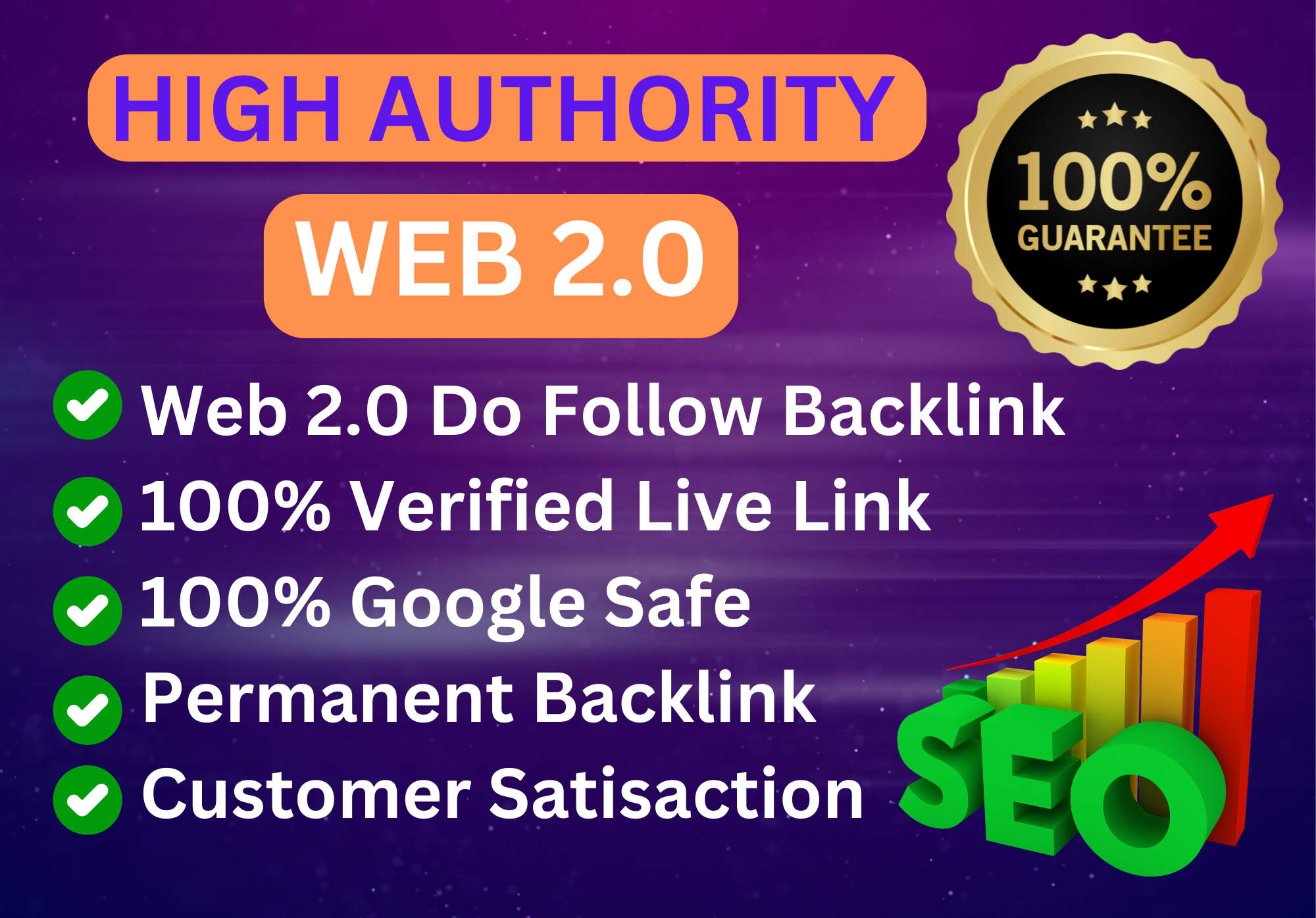 I will manually create web 2, 0 backlink for higher r...