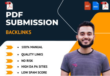 50 PDF Submission on High DA Sites - SEO Backlinks fo...