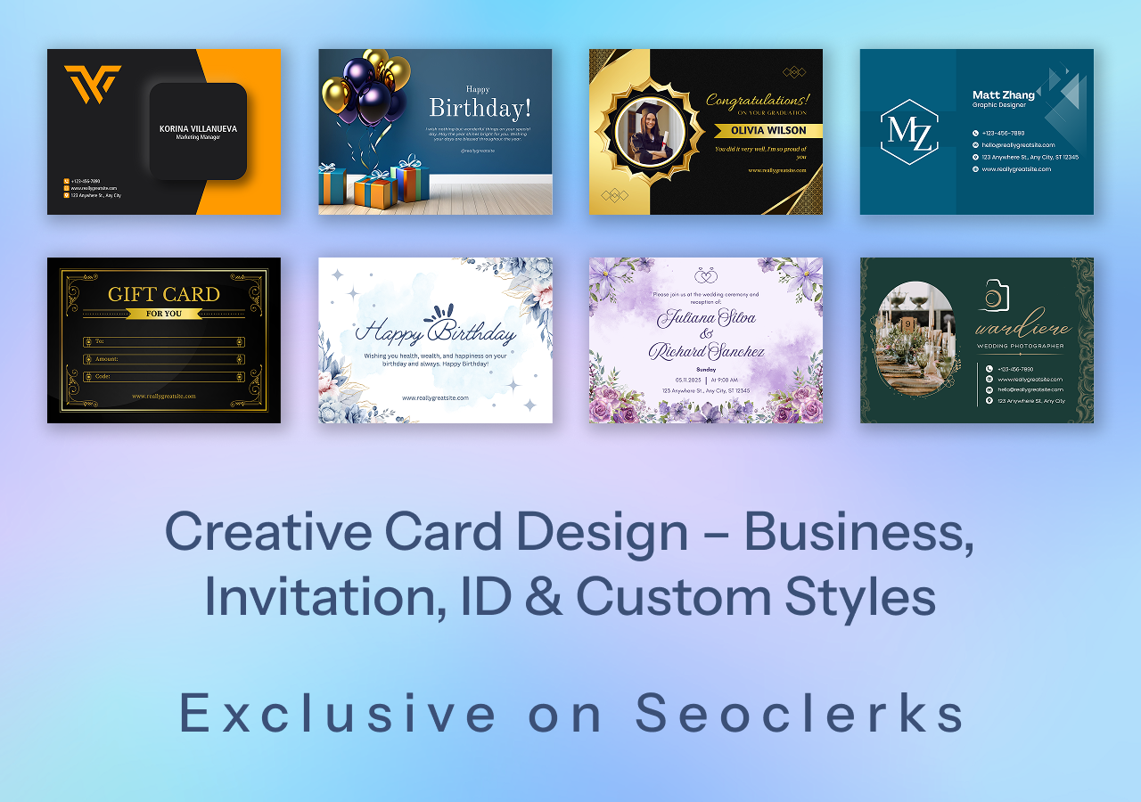 Creative Card Design - Business, Invitation, ID &am...
