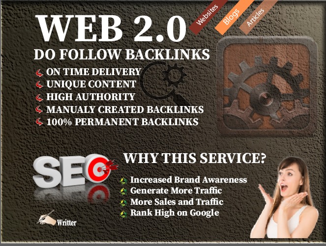 I Will Create High Authority Web 2.0 Backlinks to Boo...