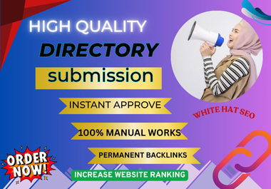 I will do directory submission dofollow backlinks man...