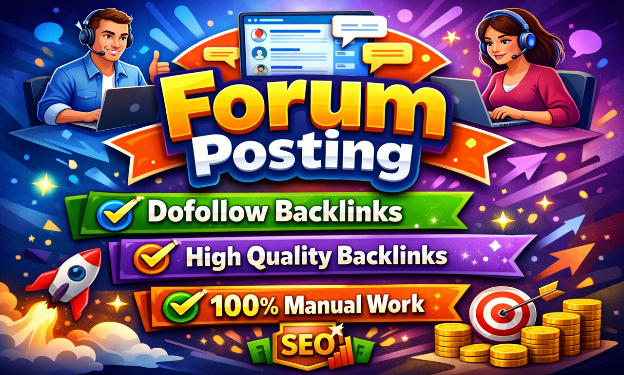 Create 30+ High Authority High DA Forum Posting SEO M...