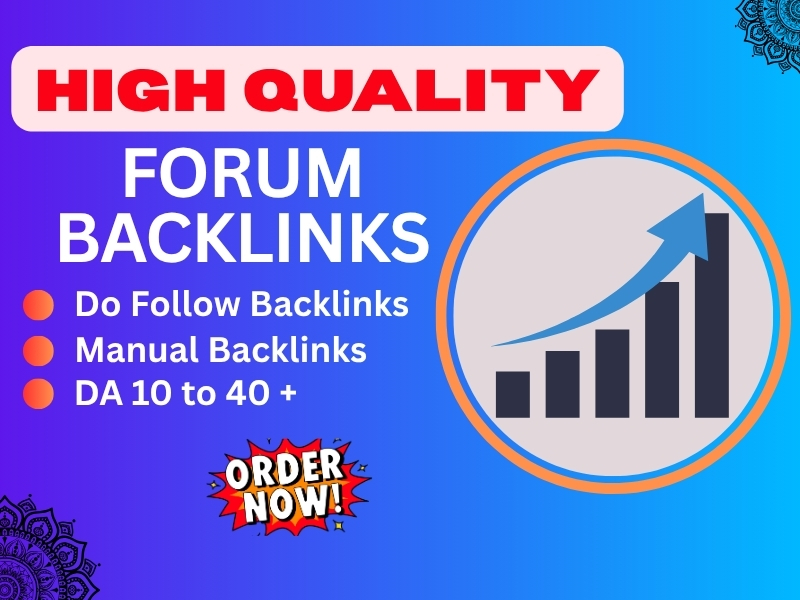 I will provide 65 forum posting dofollow backlinks to...