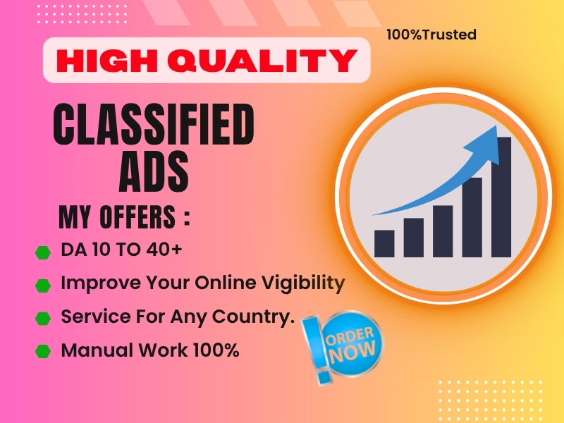 I will create 100 Classified Ads posting backlinks to...