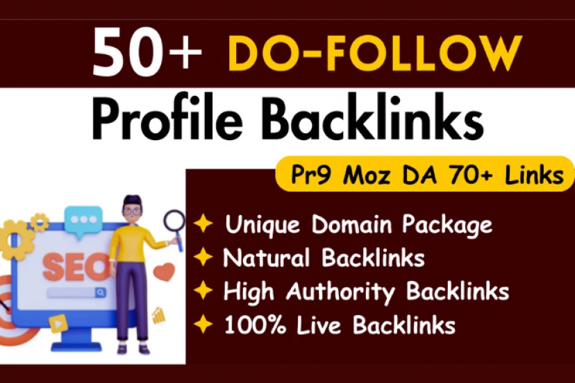 I will create 50 high domain authority indexable prof...