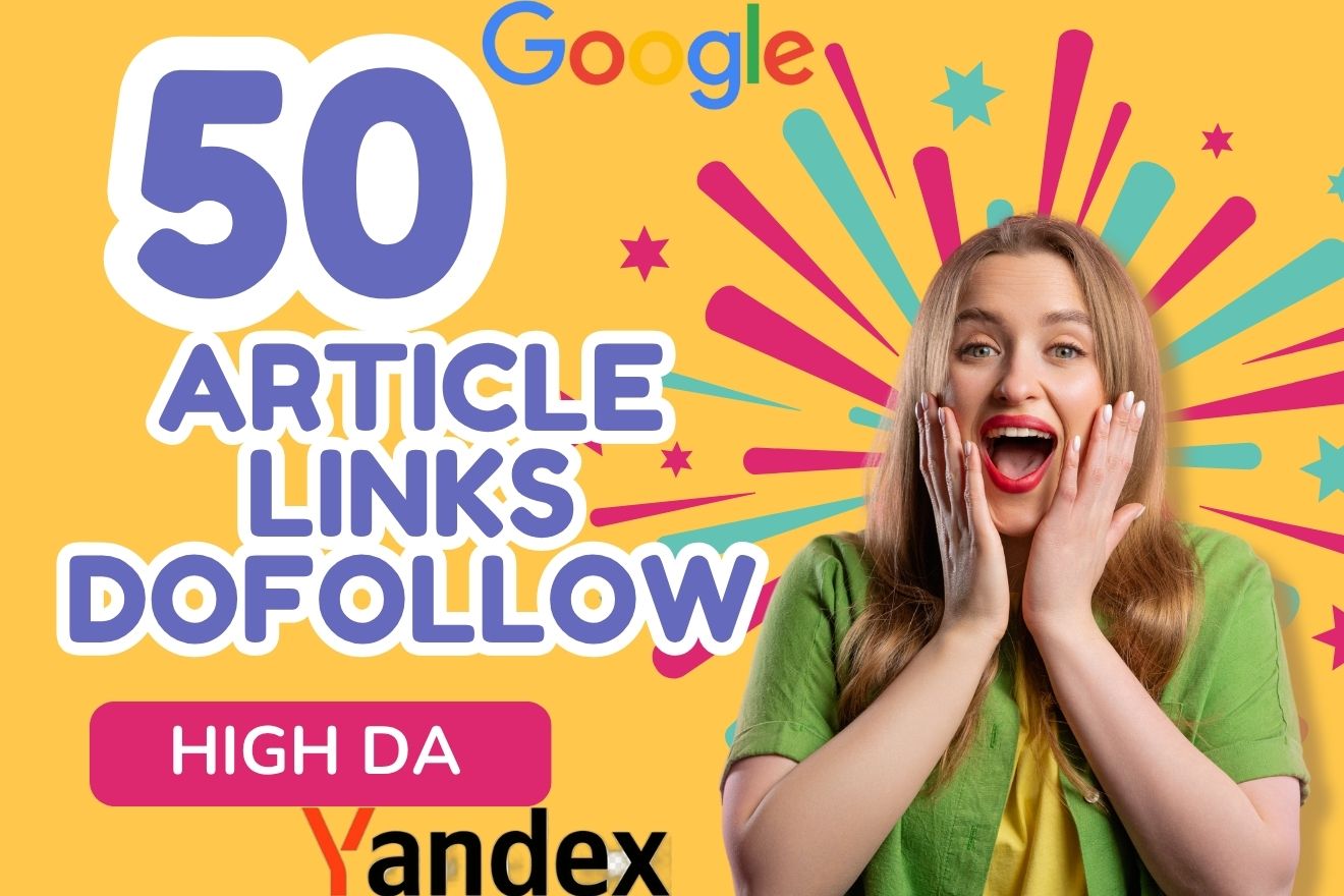 50 article links. Text, bonus duplication