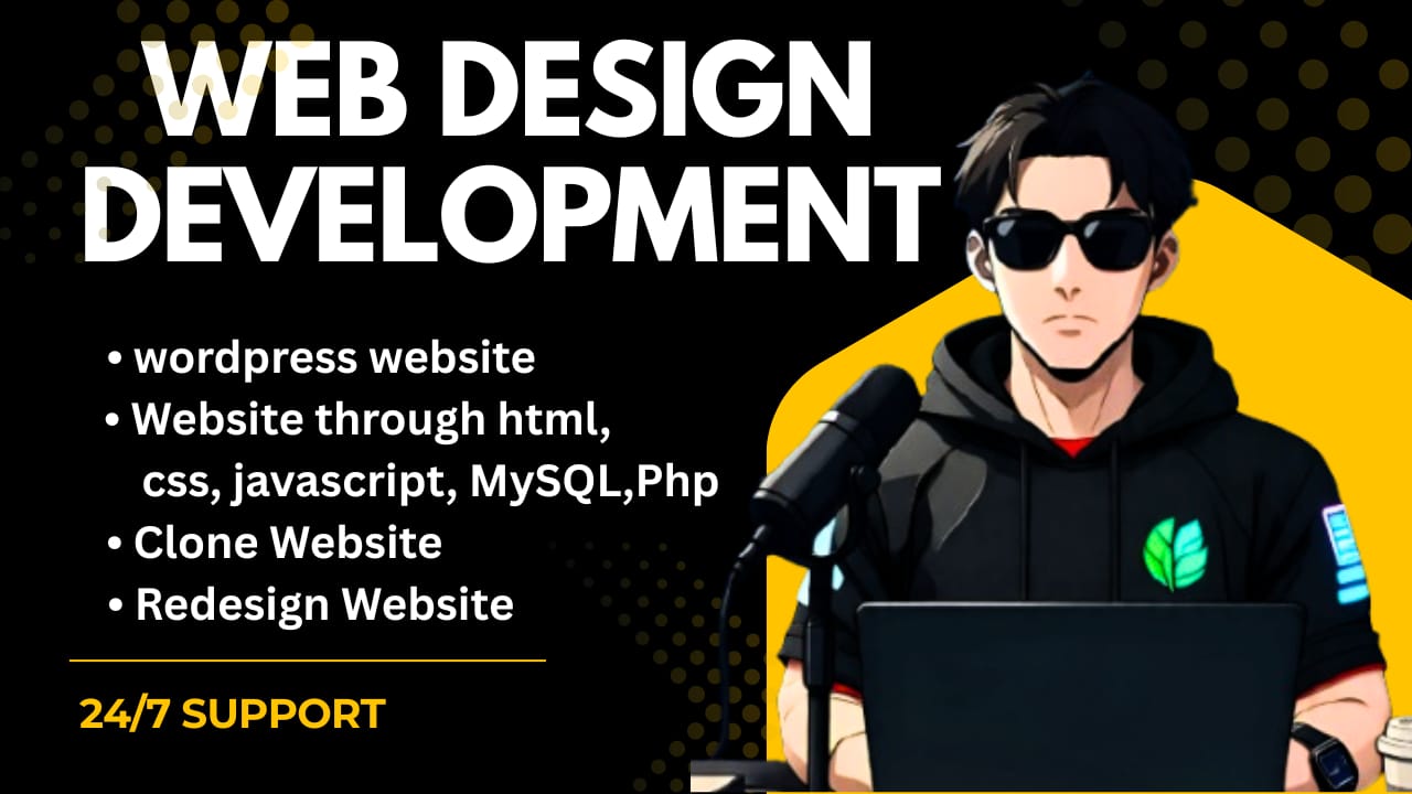 Professional Web Design & Development Custom, Re...