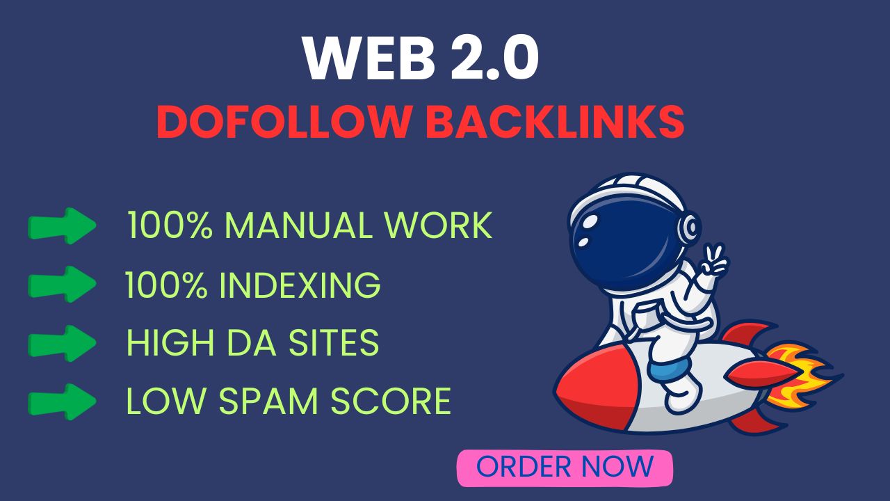 Rank Fast with 30 Premium Web 2.0 Backlinks and Index...