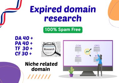 I will find high authority expired domains with backl...
