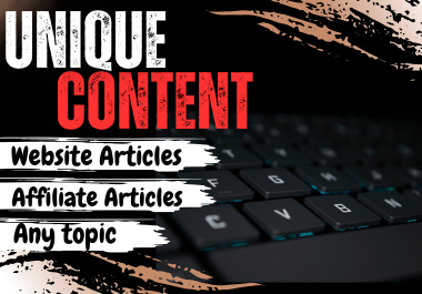 I will write 5 unique, plagiarism-free, SEO-friendl...
