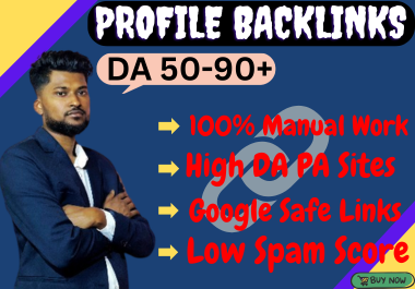 I Will Build Manual Profile Backlinks for Safe SEO Li...
