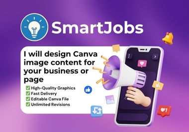 I will design Canva image content for your business o...