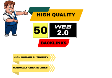 High quality 50 web 2.0 backlinks